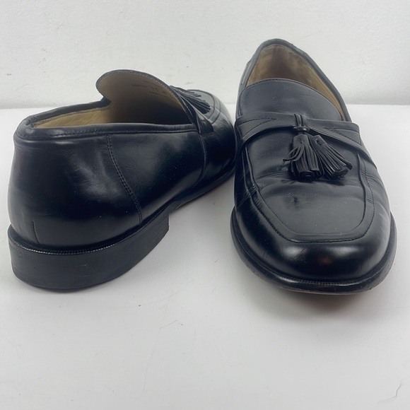 Johnston & Murphy Black Leather Tassel Loafers Size 11M main image 11